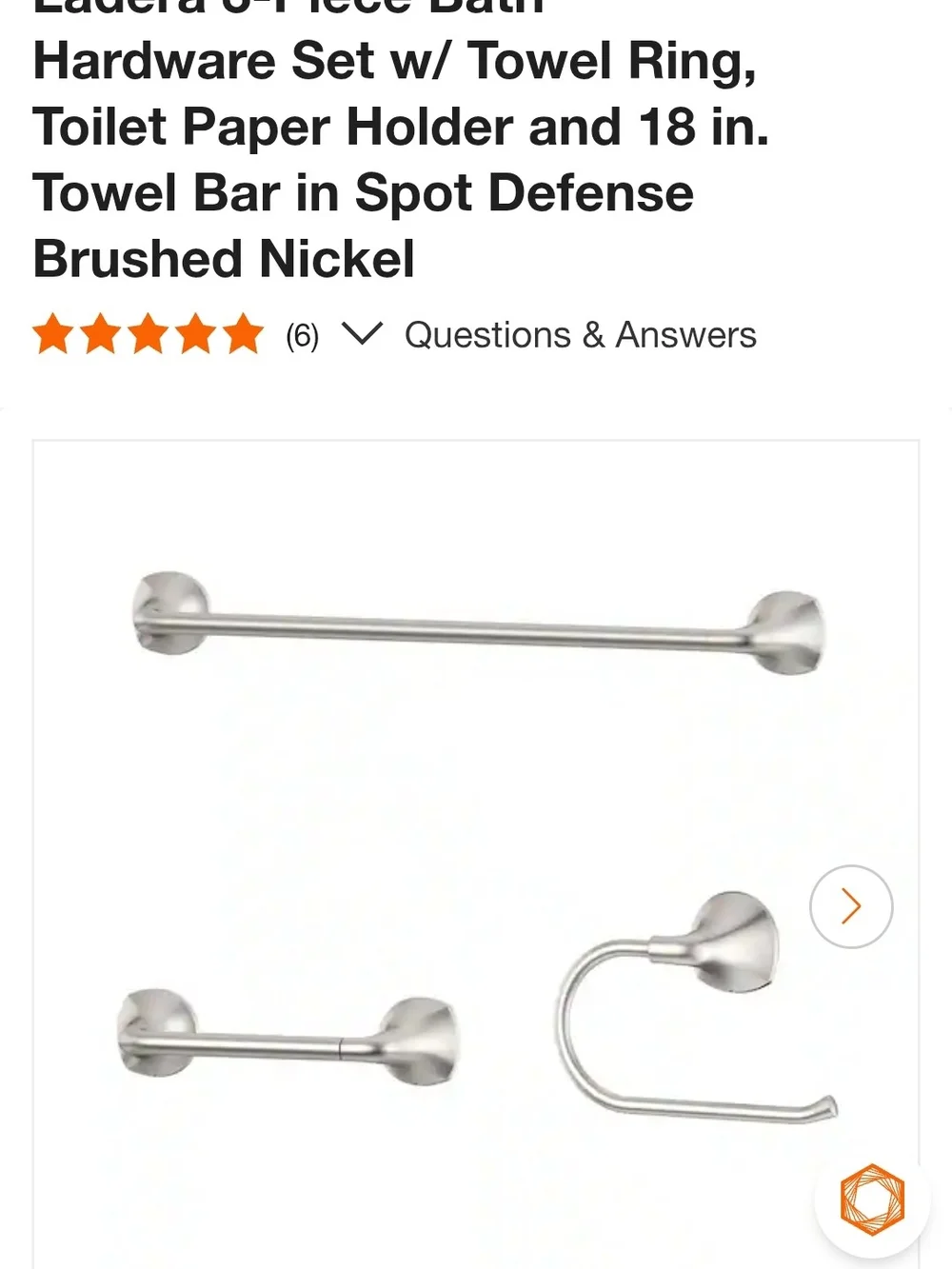 Pfister Ladera Bath Collection Brushed Nickel Accessories